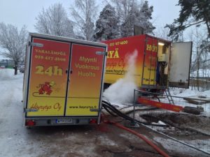 Höyrytys varaenergia työmaa