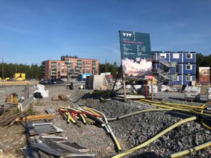 Asemarannan rakennustyömaa